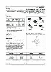 DataSheet STD5NM60 pdf